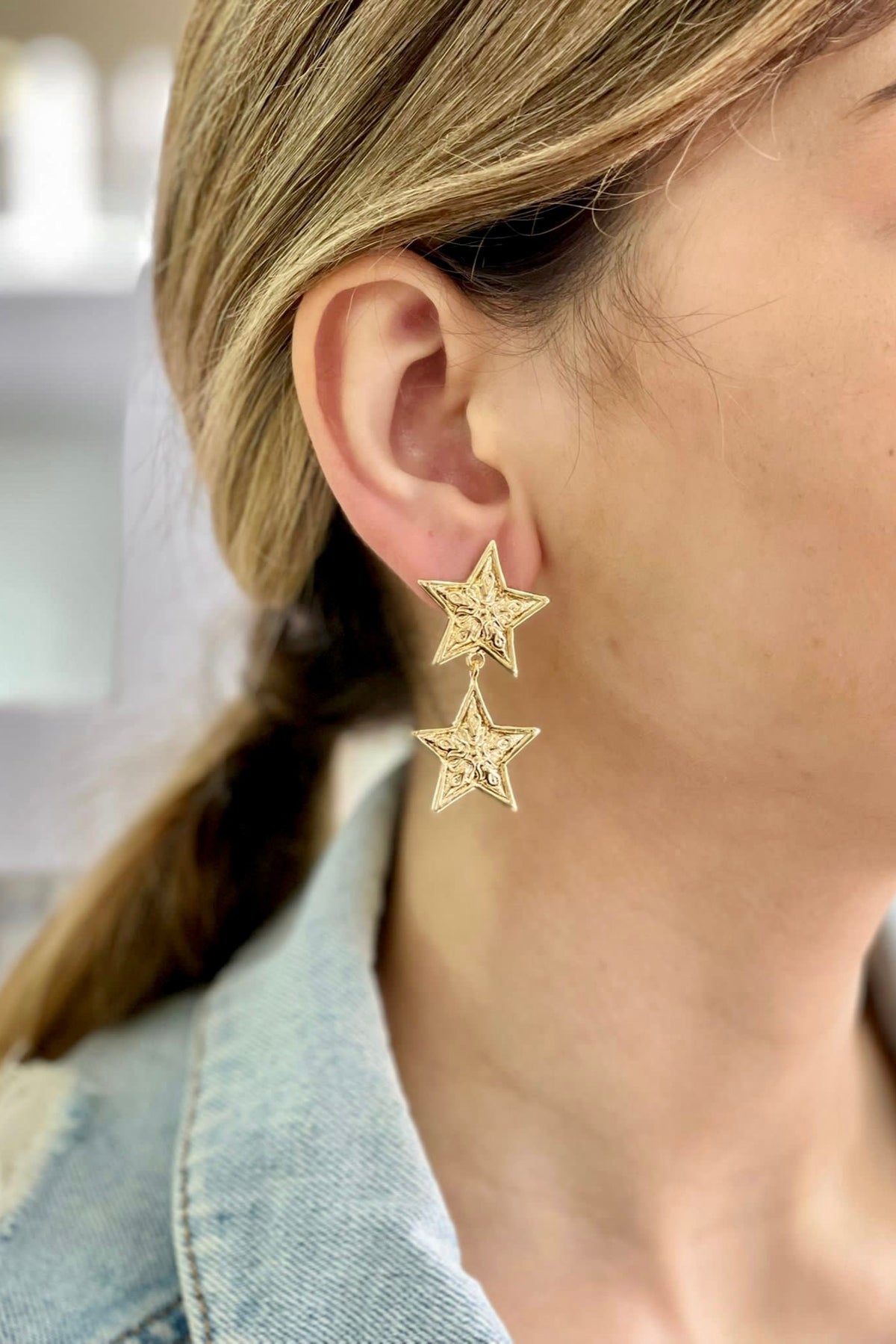 Berrin Özkan-Shining Star Earrings-Küpe-2-fleurdirect.live