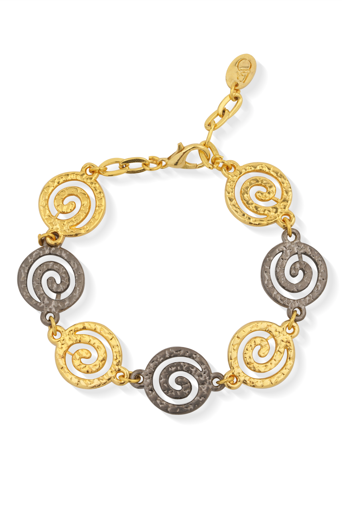 Berrin Özkan-Urartu Silver And Gold Plated Bracelet-Bileklik-1-fleurdirect.live