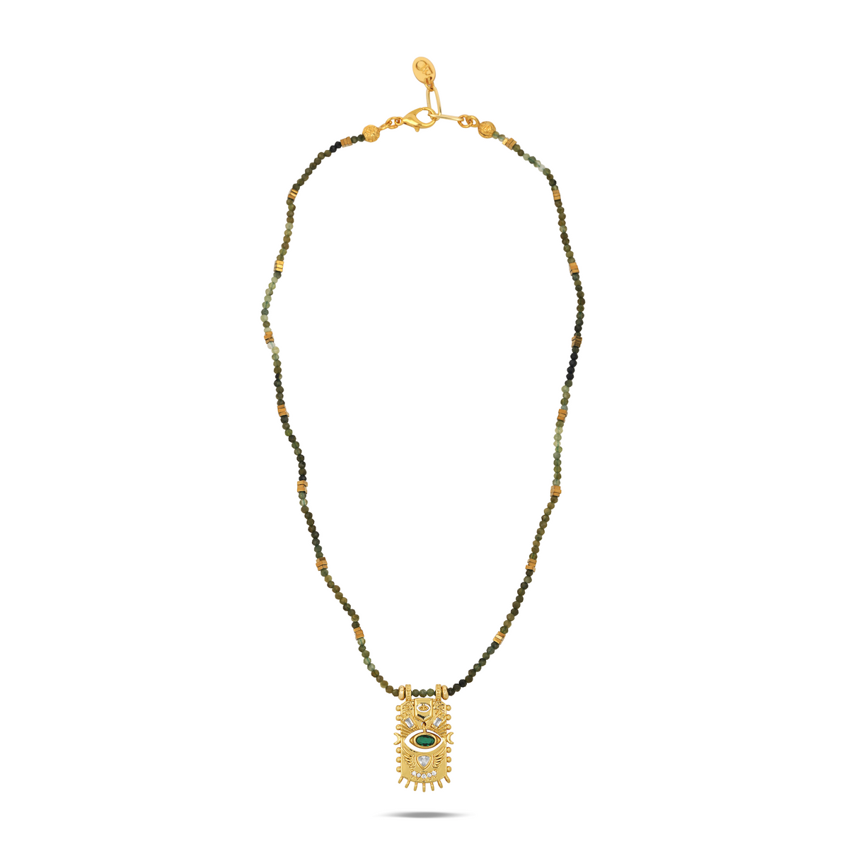 Verdent Emerald Evil Eye Necklace