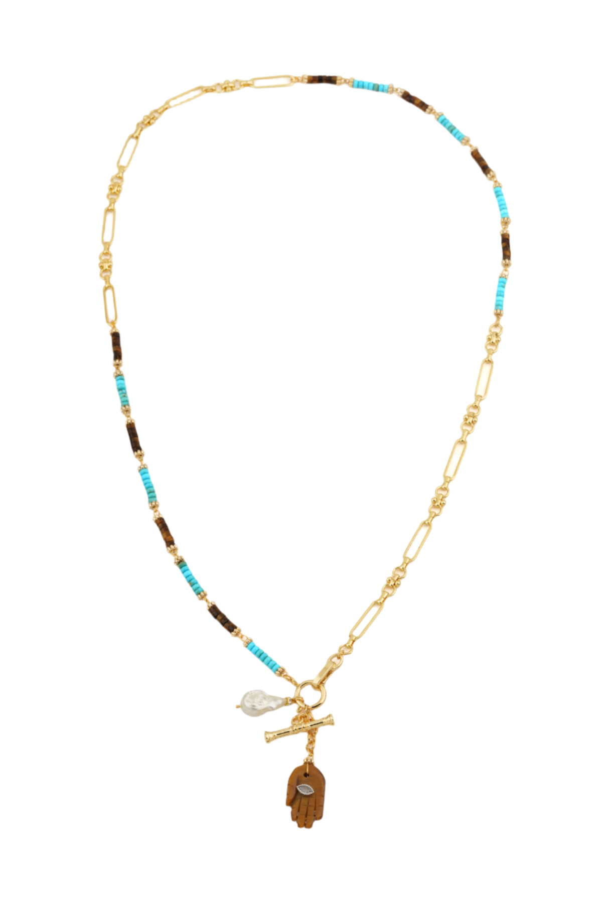 Berrin Özkan-Your Side Marbella Hamsa Necklace-Kolye-1-fleurdirect.live