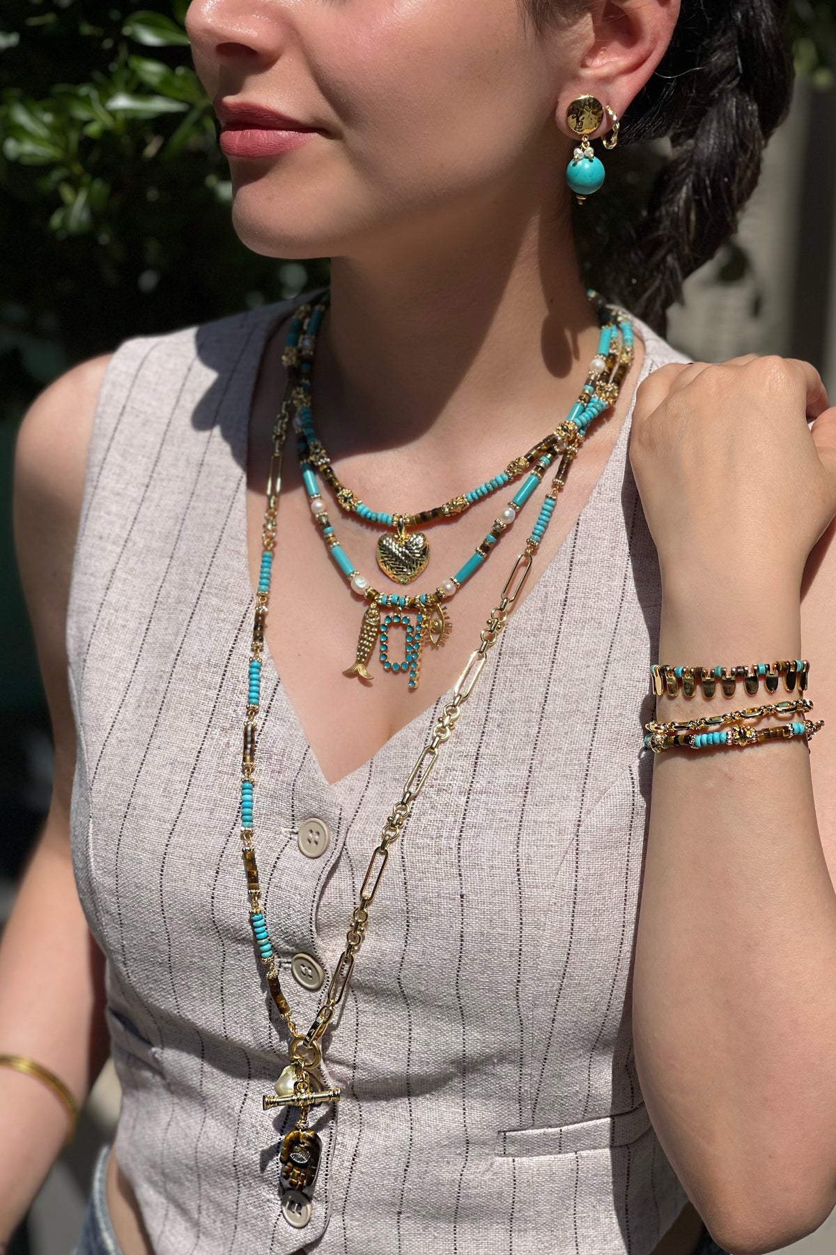 Berrin Özkan-Your Side Marbella Hamsa Necklace-Kolye-2-fleurdirect.live