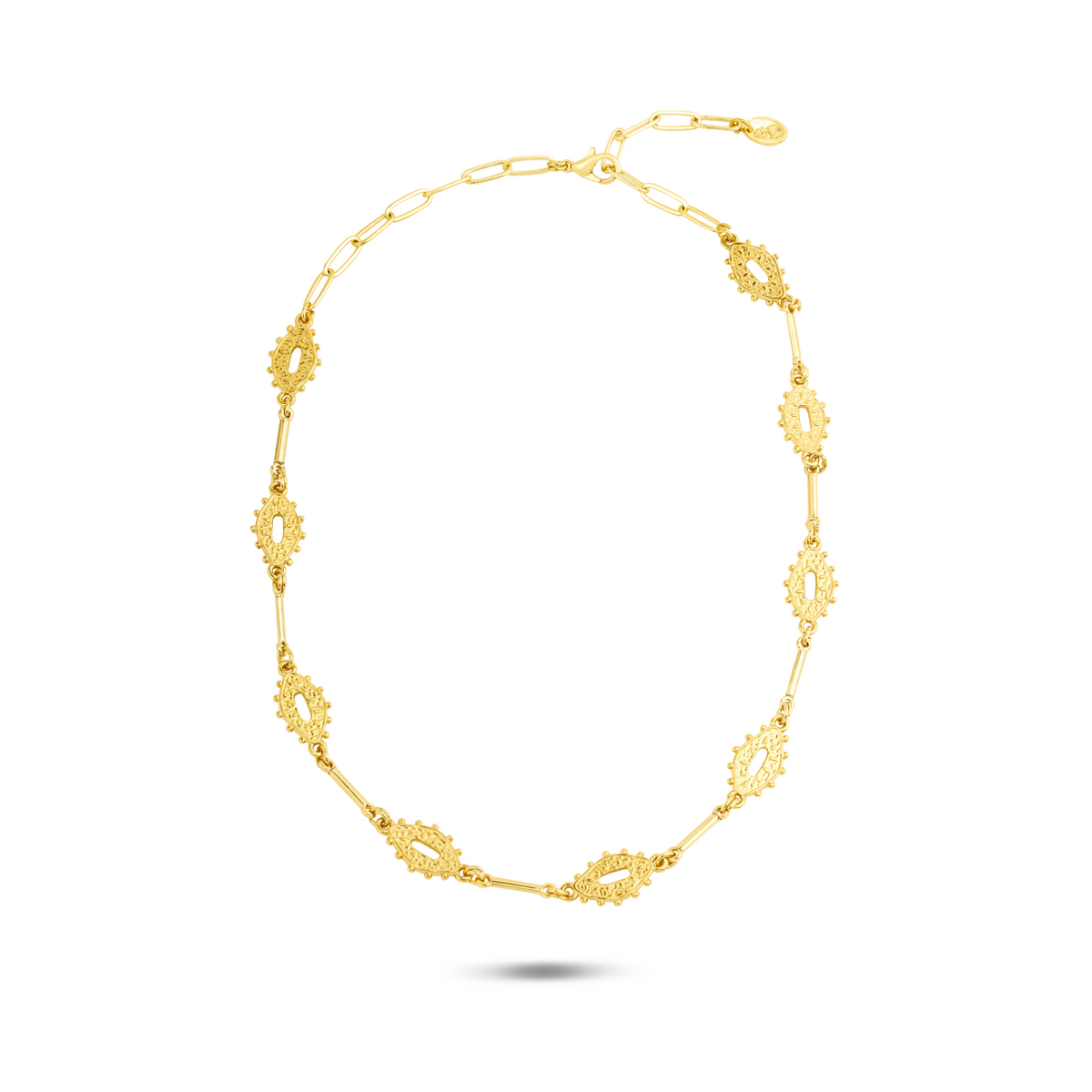 Berrin özkan-Gilded Eye Necklace-Necklaces-1-fleurdirect.live