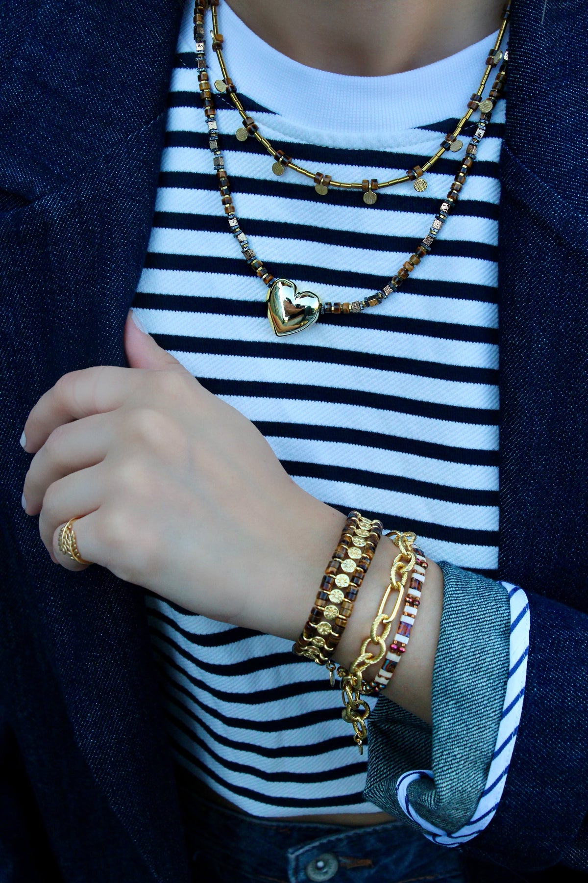 Berrin özkan-Greco Tiger Eye Bracelet-Bracelet-2-fleurdirect.live