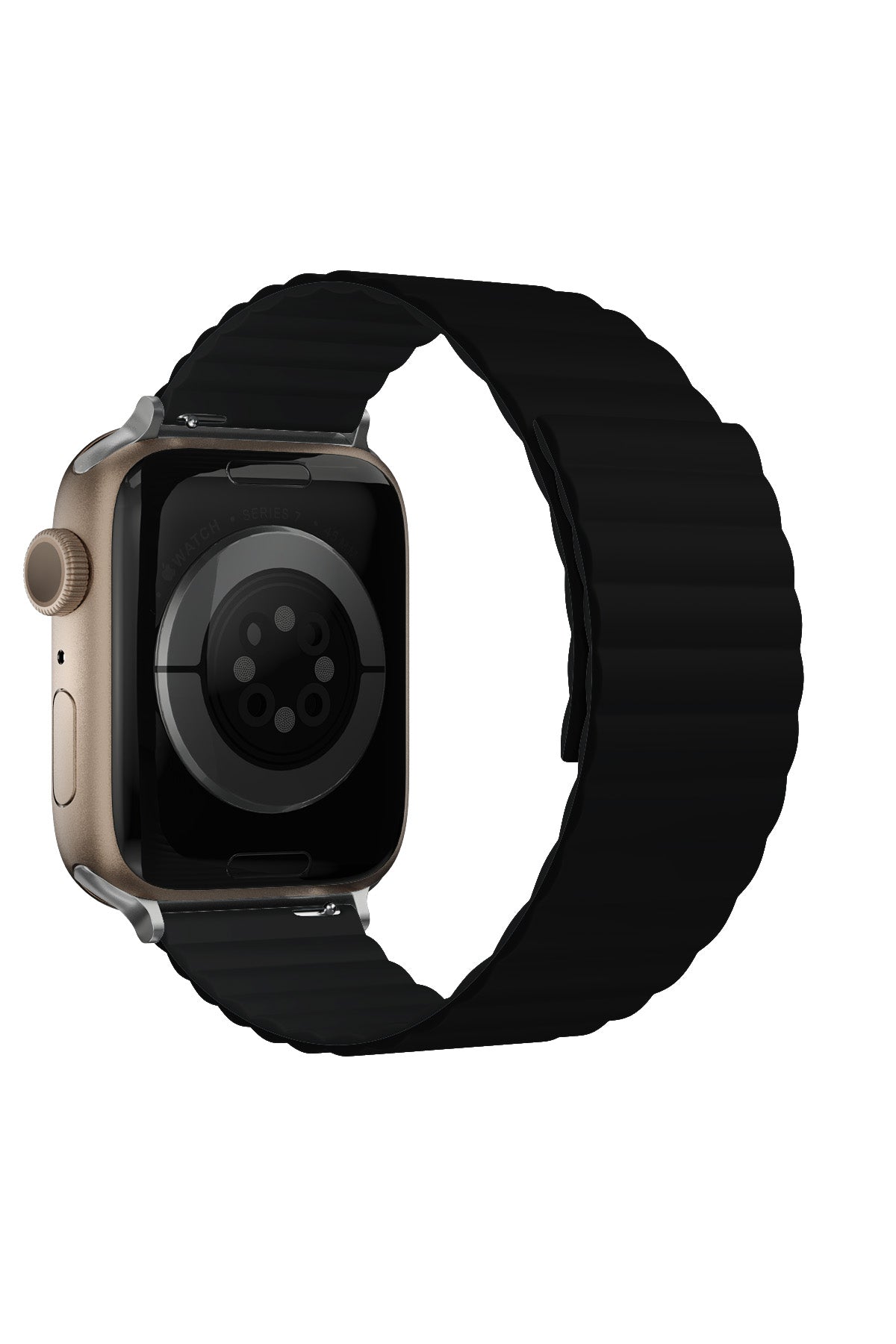 Apple Watch Uyumlu Baklalı Louis Loop Kordon Neutral Black