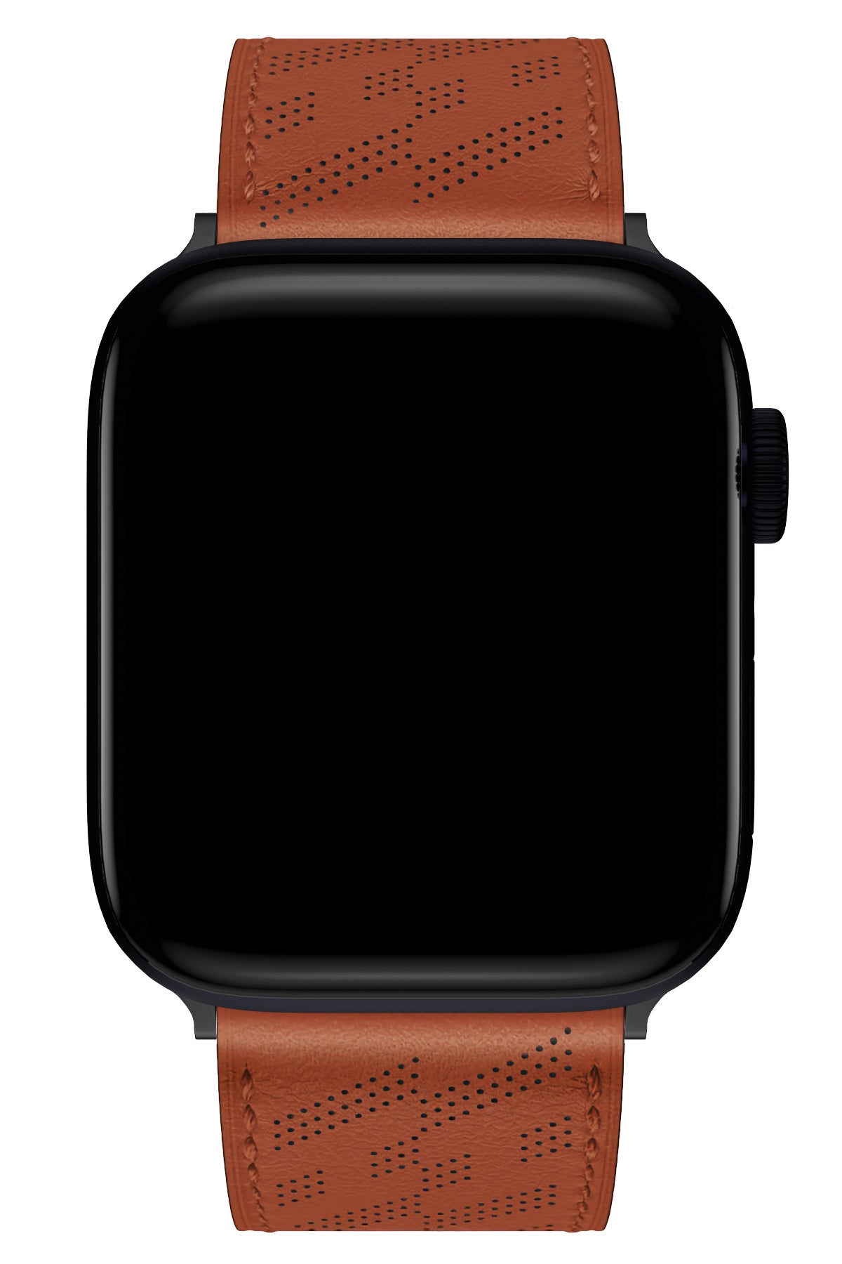 Apple Watch Uyumlu Multi Hole Deri Kordon Ocre