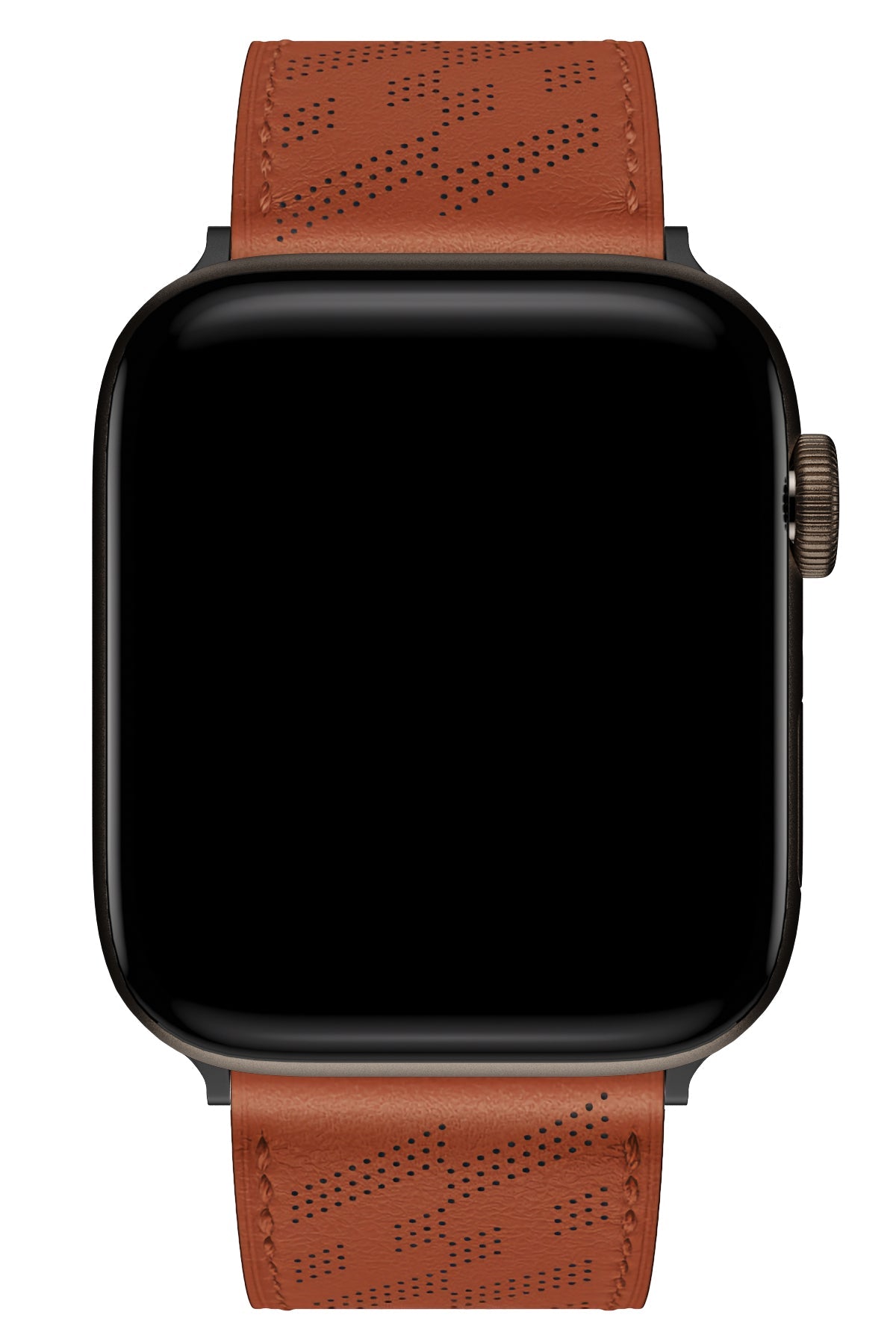 Apple Watch Uyumlu Multi Hole Deri Kordon Ocre