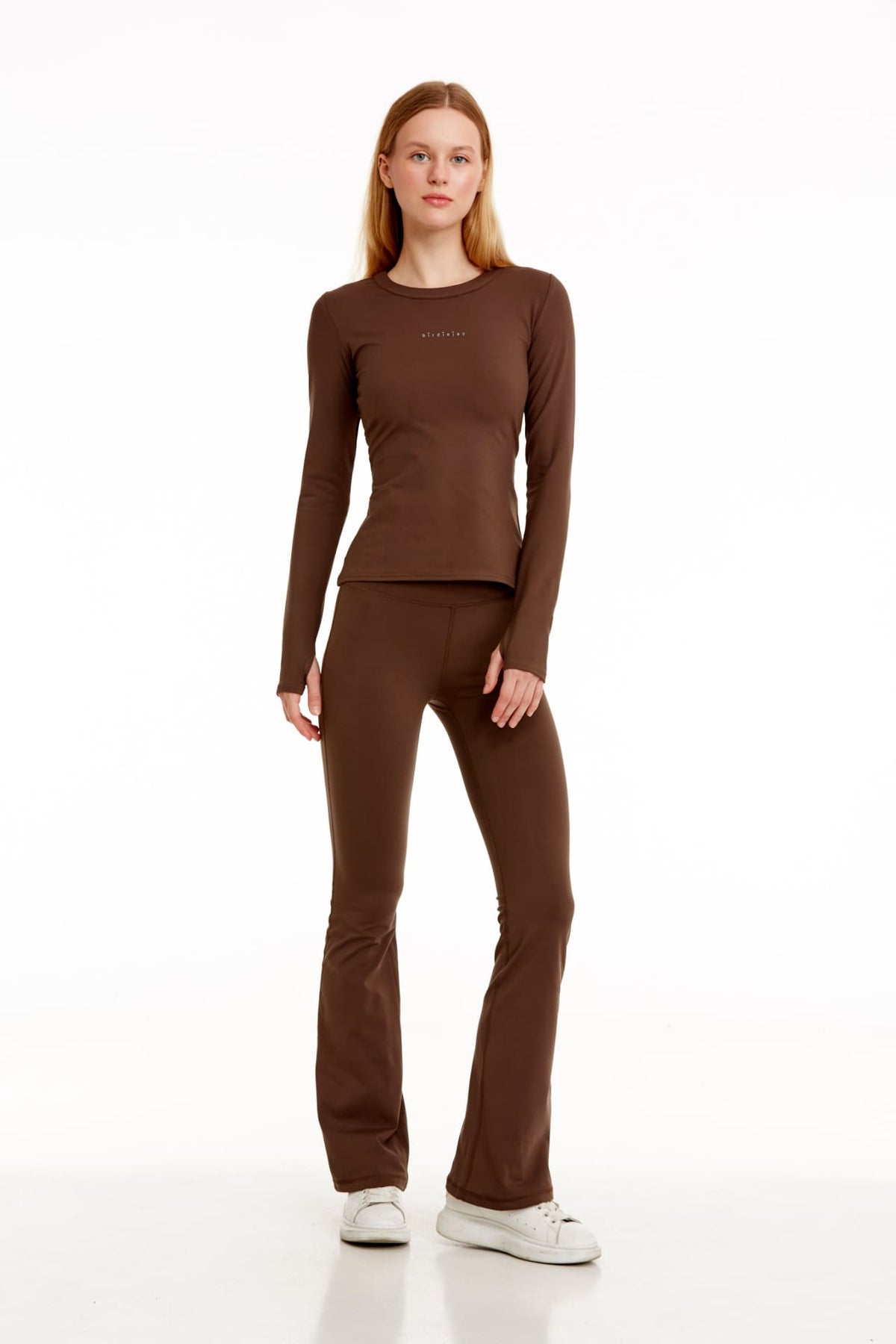 Birdiejay-Birdiesmooth Made For Walking Bootcut Leggings Koyu Kahve Bootcut Yoga Ve Spor Taytı-Spor ve Yoga Taytları-6-fleurdirect.live