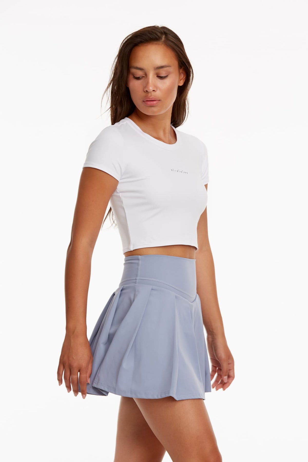 Birdiejay-Birdiesmooth Your New Go To Cropped Baby Tee Beyaz Kısa Kollu Crop T Shirt-T-Shirts-3-fleurdirect.live