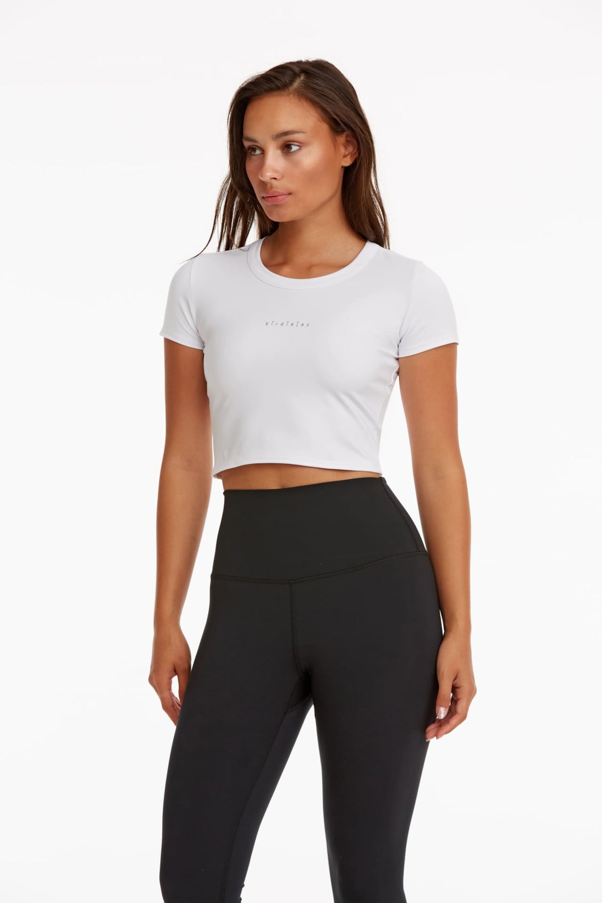 Birdiejay-Birdiesmooth Your New Go To Cropped Baby Tee Beyaz Kısa Kollu Crop T Shirt-T-Shirts-9-fleurdirect.live