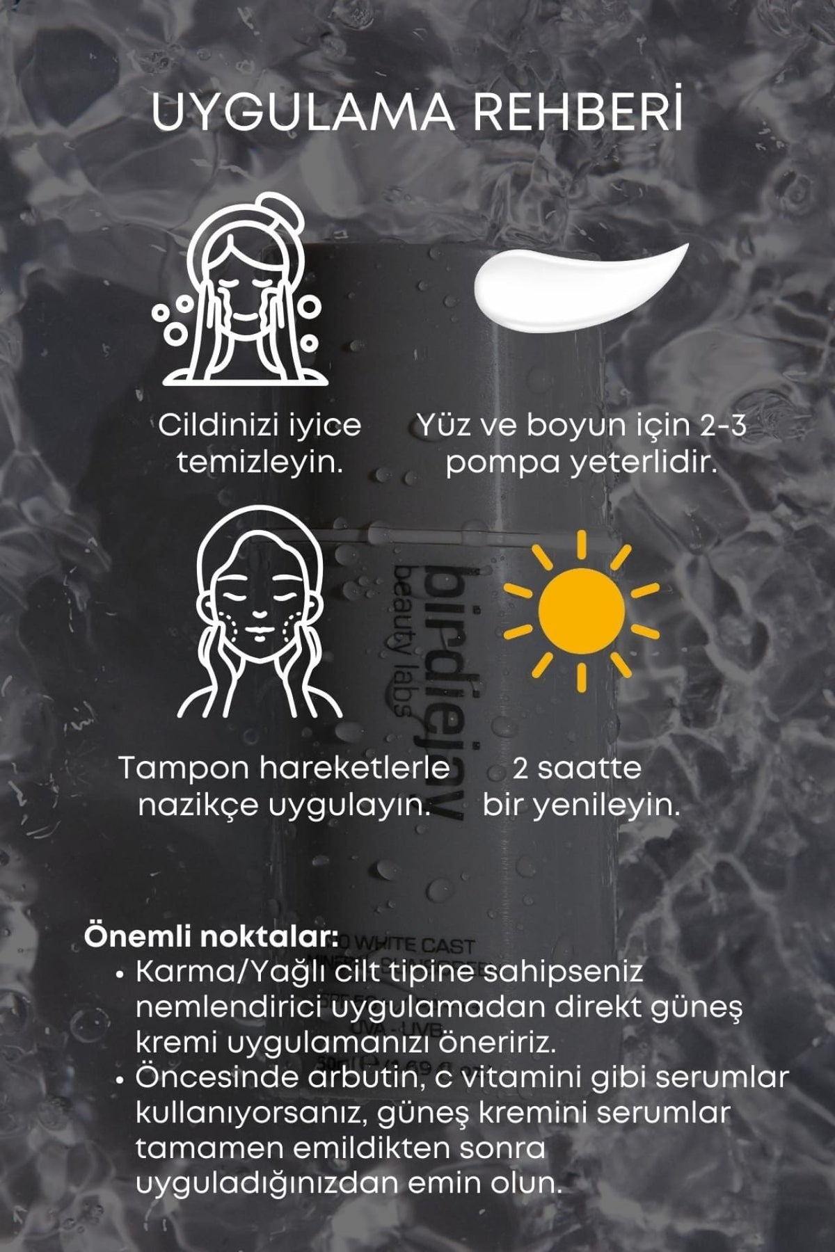 Birdiejay-No White Cast Mineral Sunscreen Mi̇neral Güneş Kremi̇-Güneş Kremi-6-fleurdirect.live