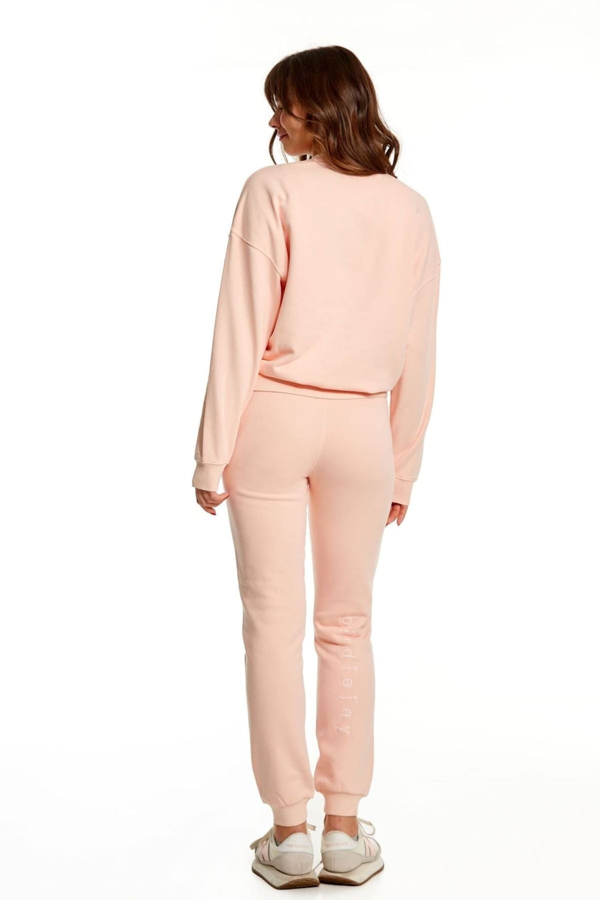 Birdiejay-Over The Clouds Pembe Oversize Sweatshirt-Sweatshirts & Hoodies-4-fleurdirect.live
