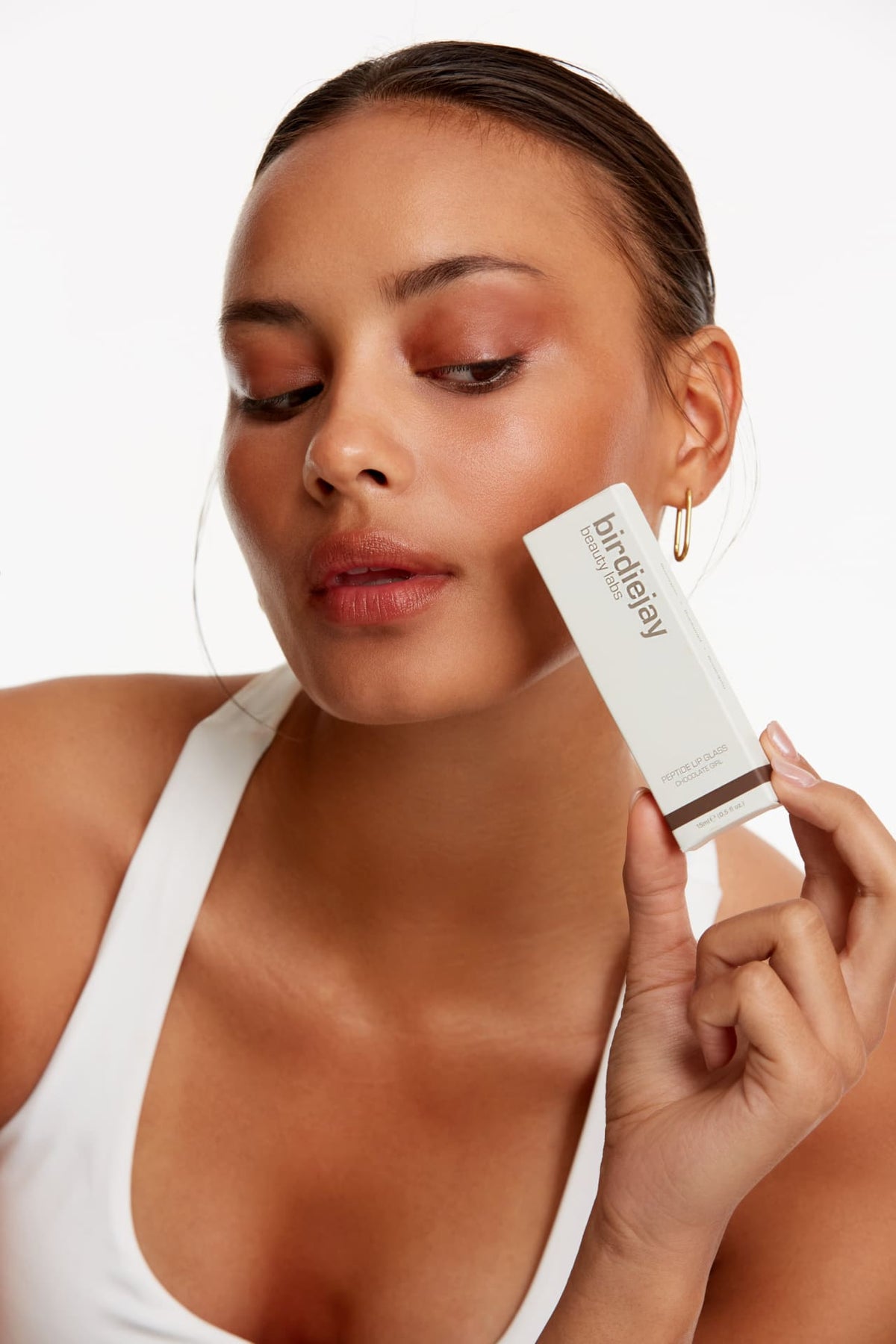 Birdiejay-Peptide Lip Glass Chocolate Girl-Lip Balm-4-fleurdirect.live