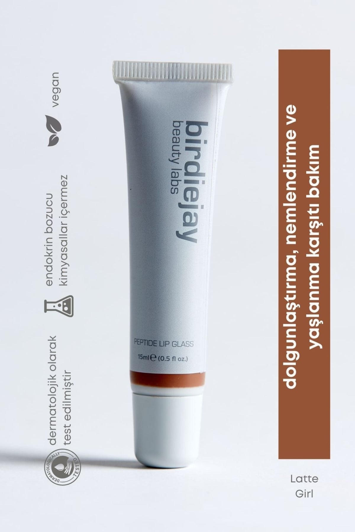 Birdiejay-Peptide Lip Glass Latte Girl-Lip Balm-1-fleurdirect.live
