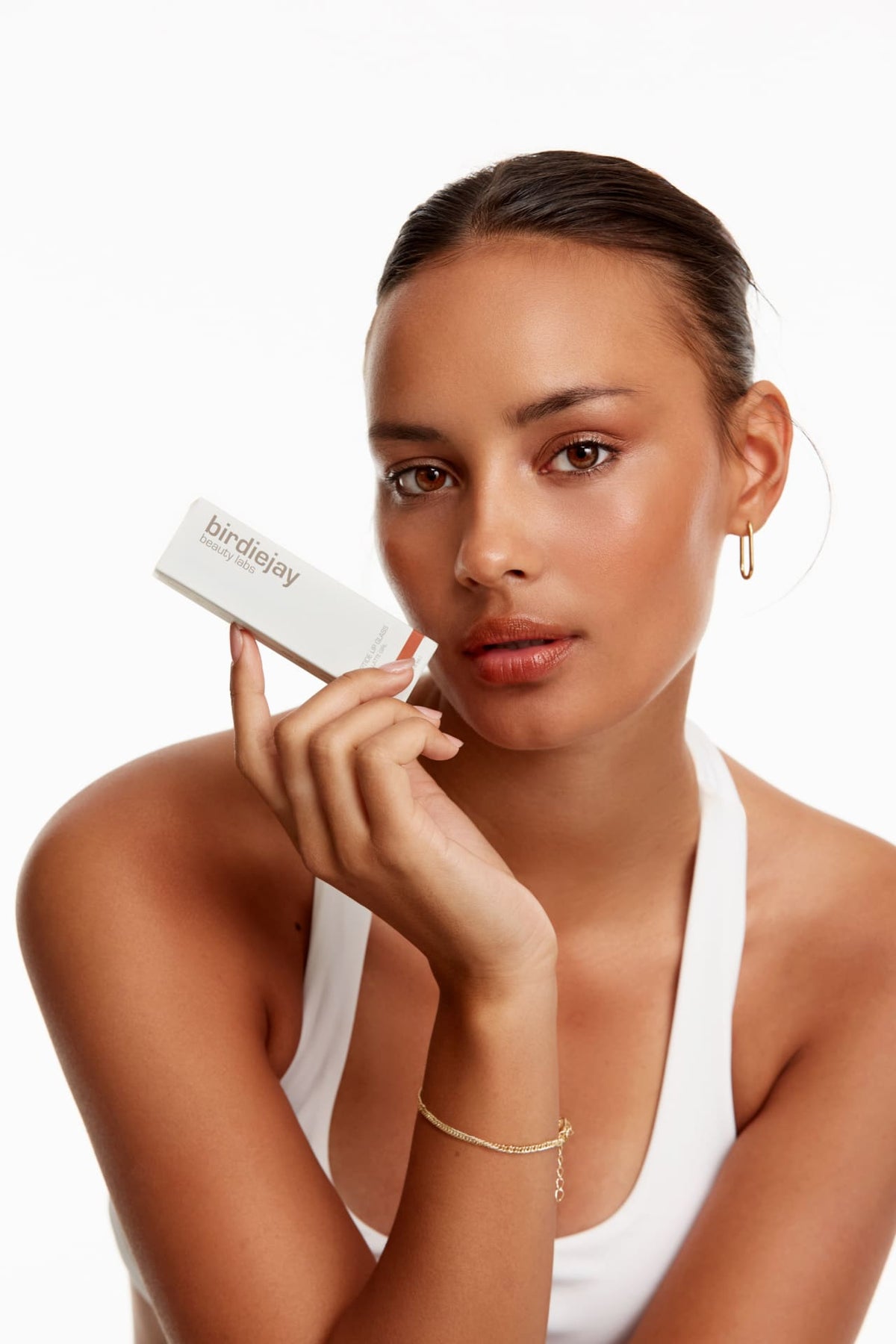 Birdiejay-Peptide Lip Glass Latte Girl-Lip Balm-4-fleurdirect.live
