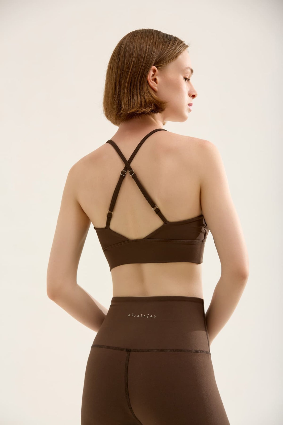 Birdiejay-Triangle Bra Kahverengi̇ Sporcu Ve Yoga Sütyeni̇-2-fleurdirect.live
