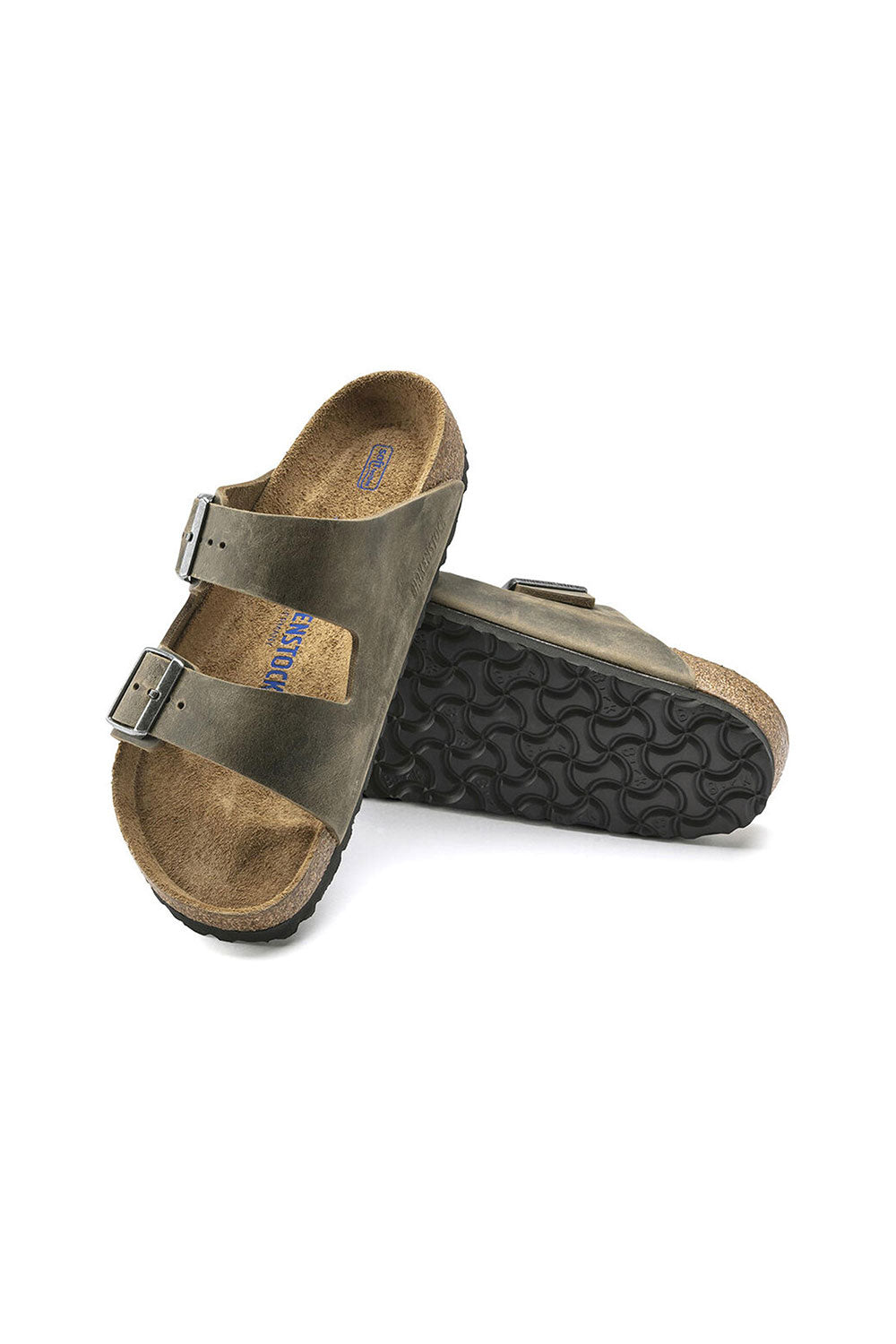 Birkenstock-Arizona SFB Leoi Faded Khaki-Sandalet & Terlik-3-fleurdirect.live