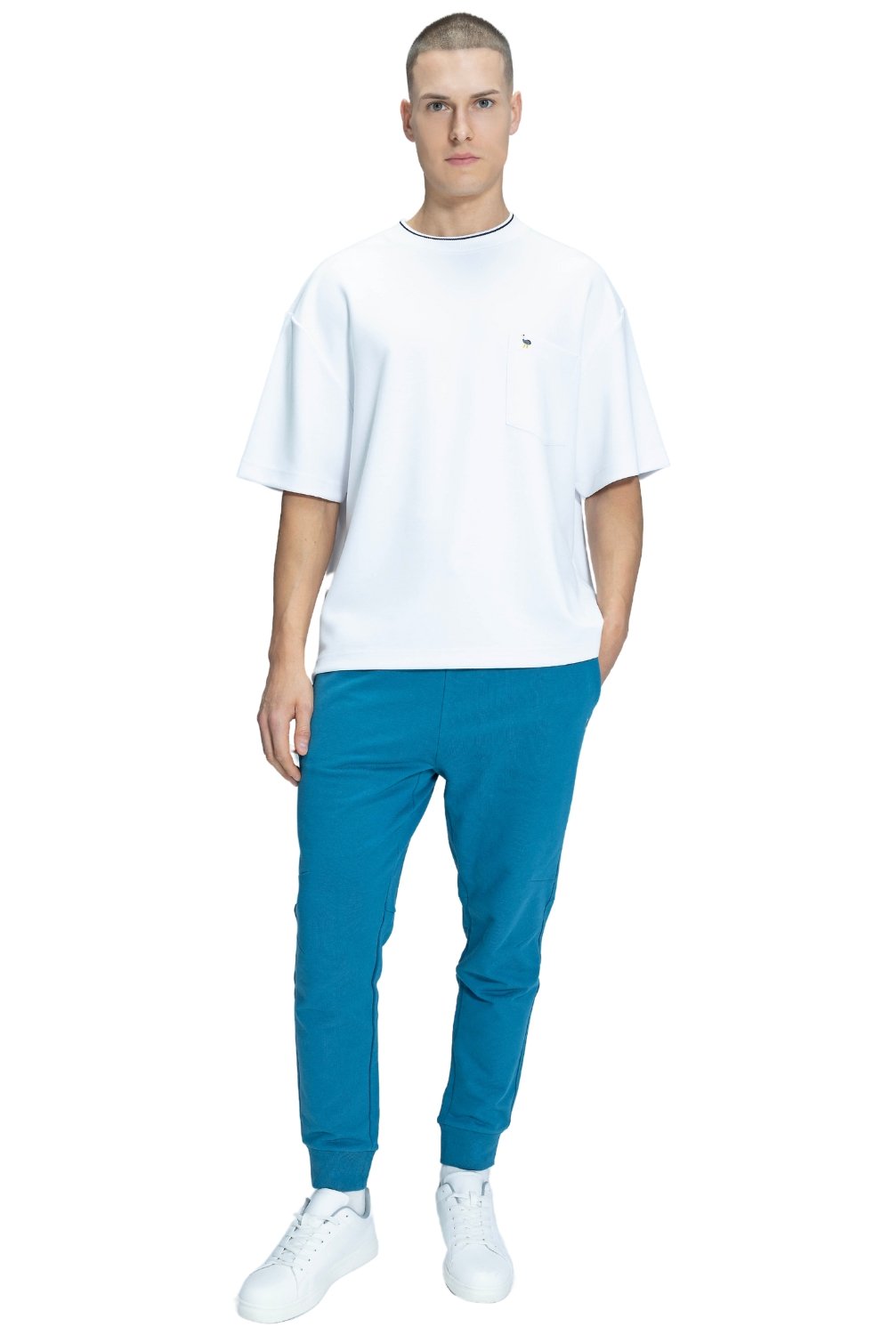 Blinky London-Erkek Diagonal Mavi Jogger-Eşofman-2-fleurdirect.live