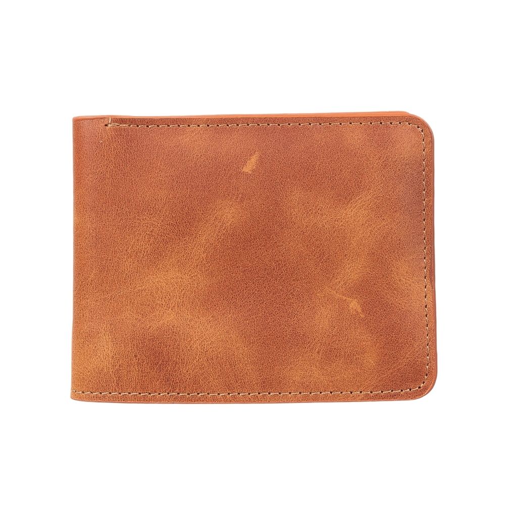 Bloominbag-Bloom Fold Cognac Tan Hakiki Deri Cüzdan-1-fleurdirect.live