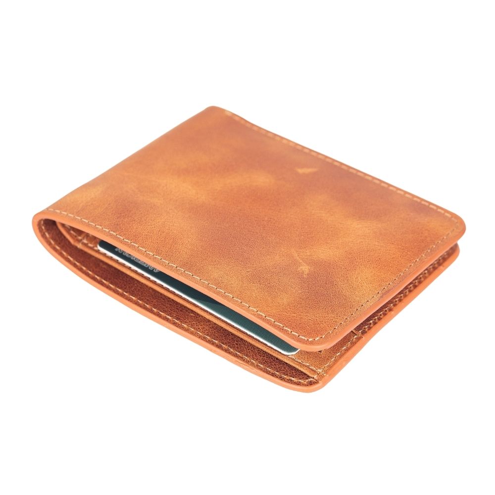 Bloominbag-Bloom Fold Cognac Tan Hakiki Deri Cüzdan-2-fleurdirect.live