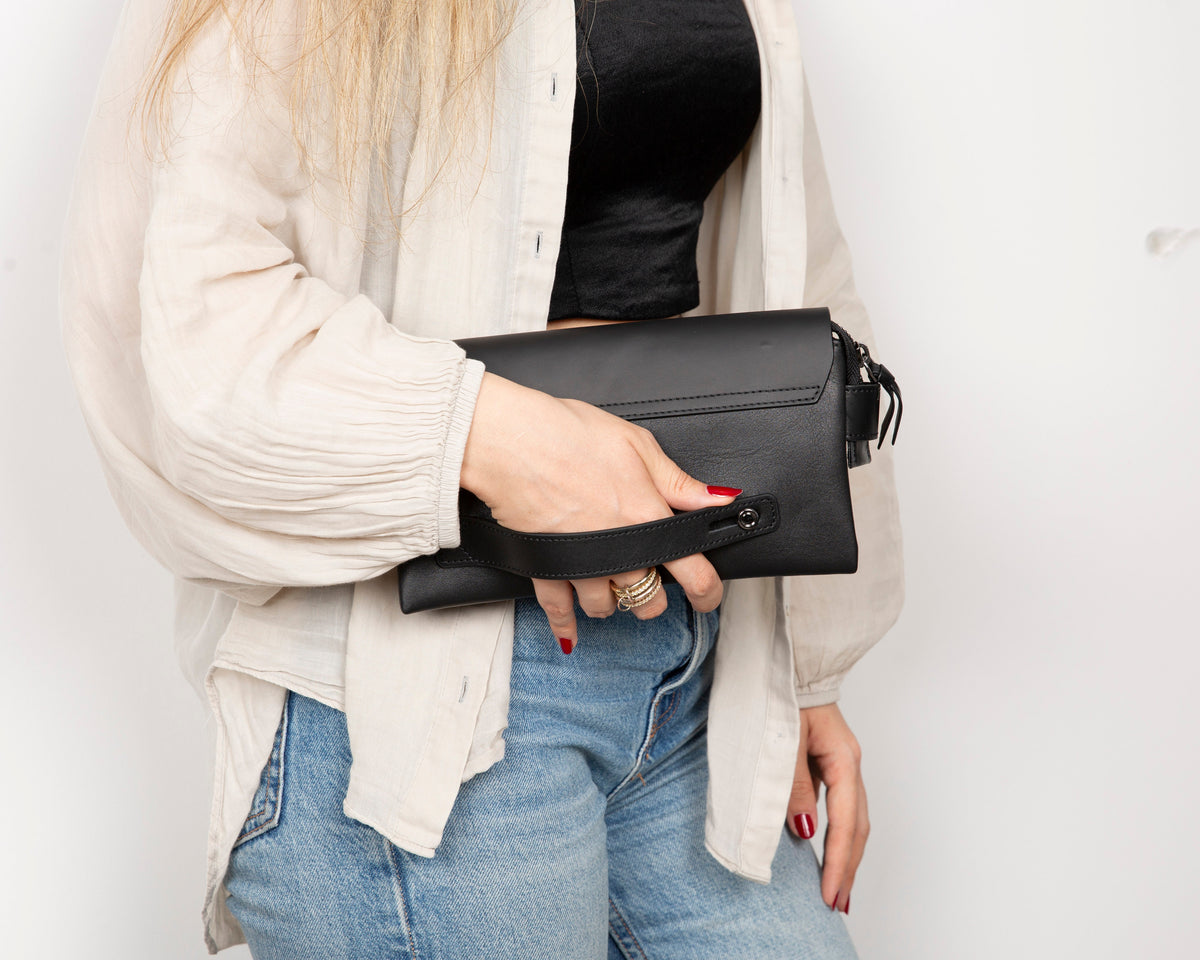 Bloominbag-Bloom Noir Elevated Cosmic Clutch Bag-4-fleurdirect.live