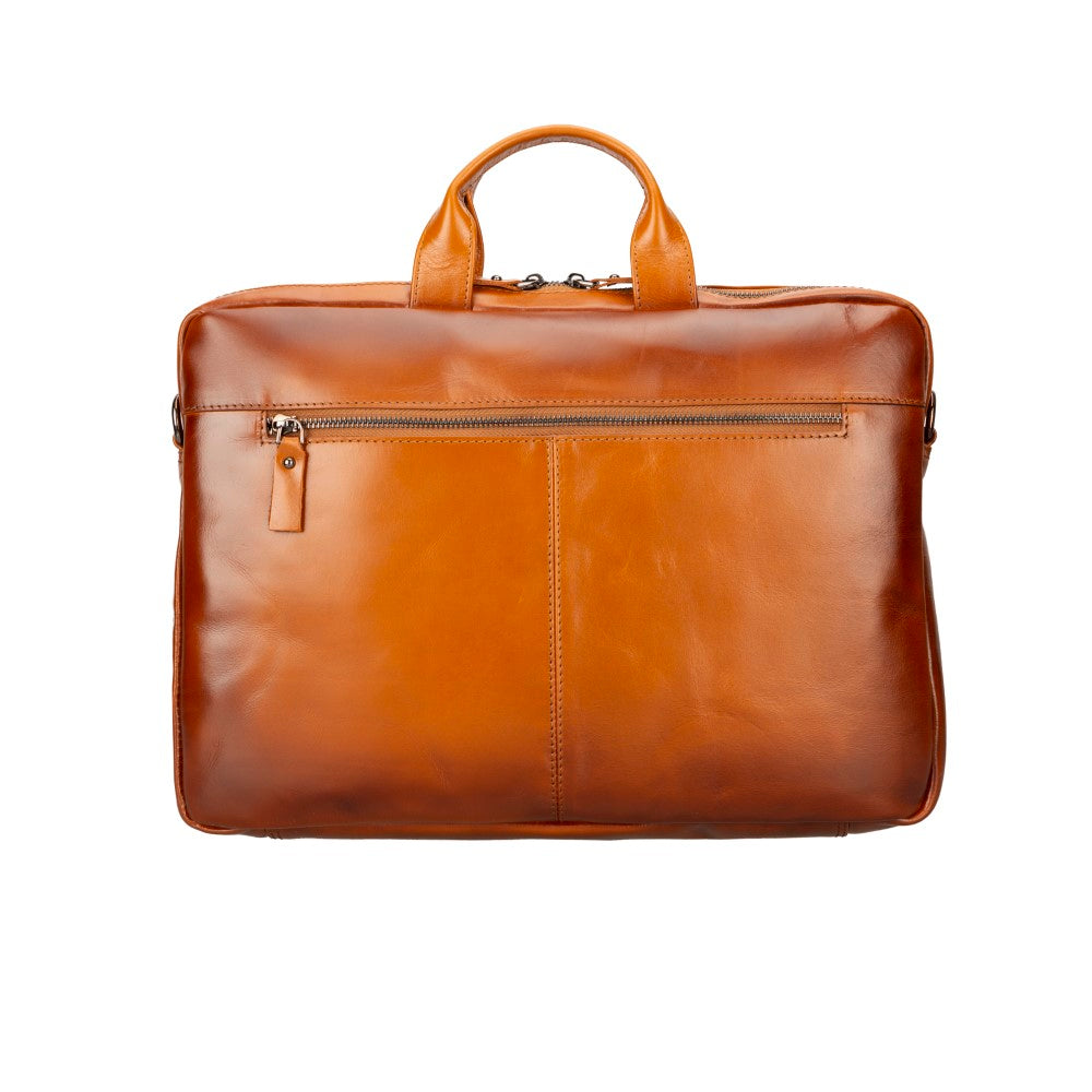 Bloominbag-Bloom Urban Shield 14" Tan Deri Laptop / Macbook çantası-2-fleurdirect.live