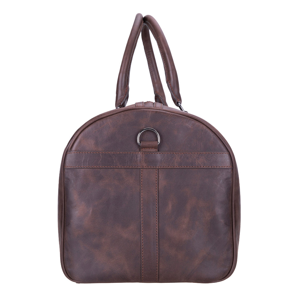 Bloominbag-Bloom Voyage Heritage Dark Oak Hakiki Deri Duffle çanta Unisex Seyahat & Hafta Sonu çantası-4-fleurdirect.live