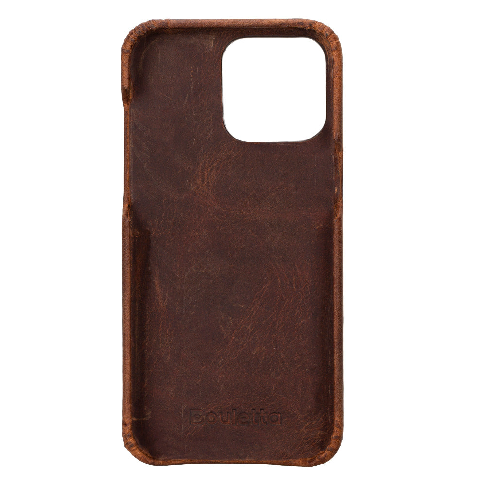 Bloomcase Apple Iphone 16 Pro Max(6.9") Saddle Brown Hakiki Deri Telefon Kılıfı