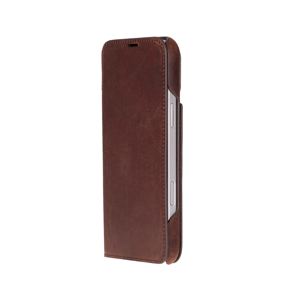 Bloomcase Magic Wallet Saddle Brown Apple Iphone 17 Pro (6.3") Hakiki Deri Çıkarılabilir Cüzdanlı Telefon Kılıfı