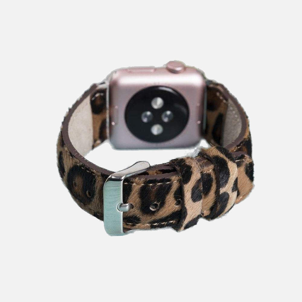 Bloominbag-Bloomin Band Wild Leopard Deri Apple Watch Kordon 40/41/42 Mm-3-fleurdirect.live