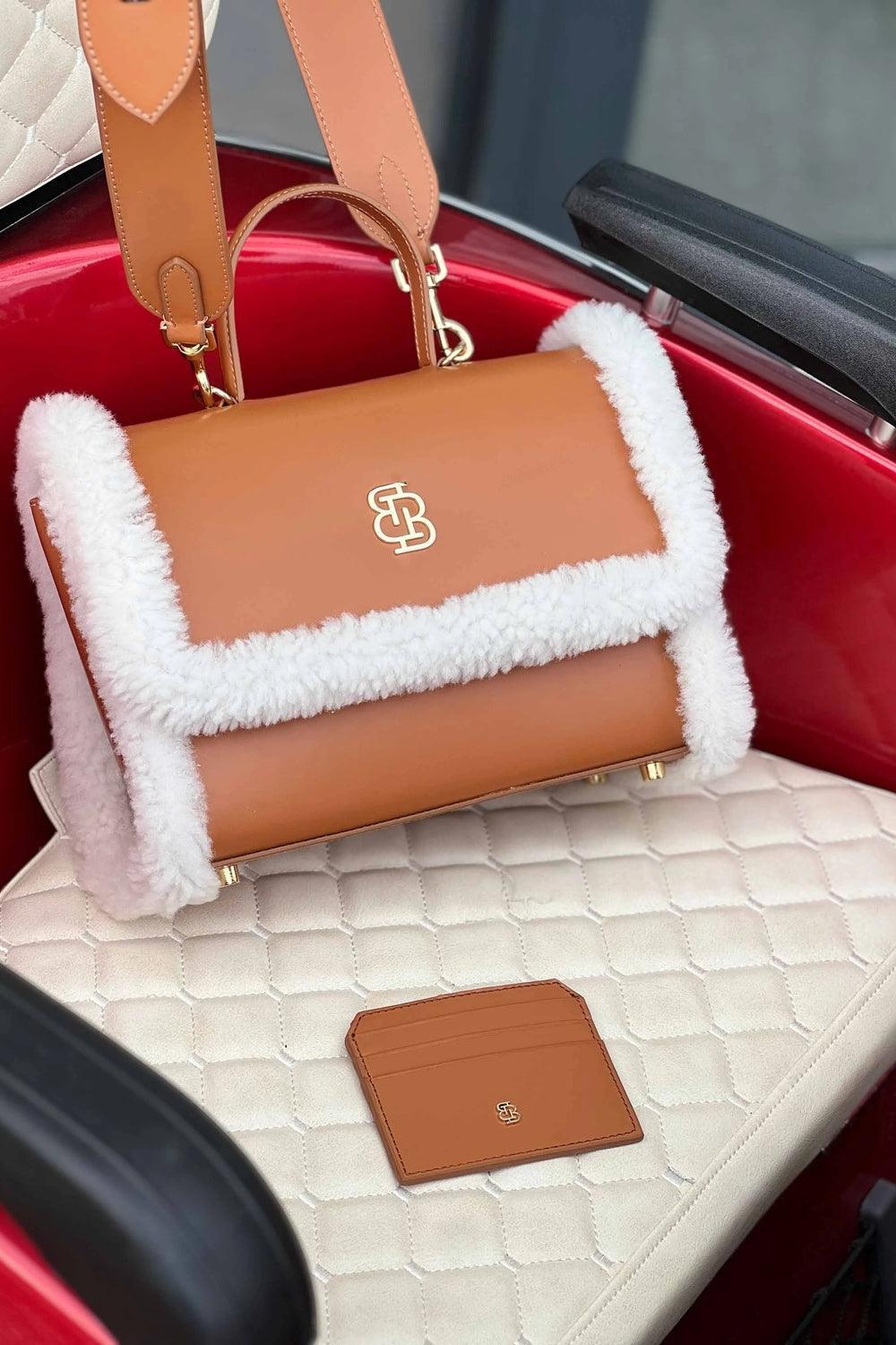 Bloomsbury-Cloudy Shearling Taba Çanta-Omuz Çantası-9-fleurdirect.live