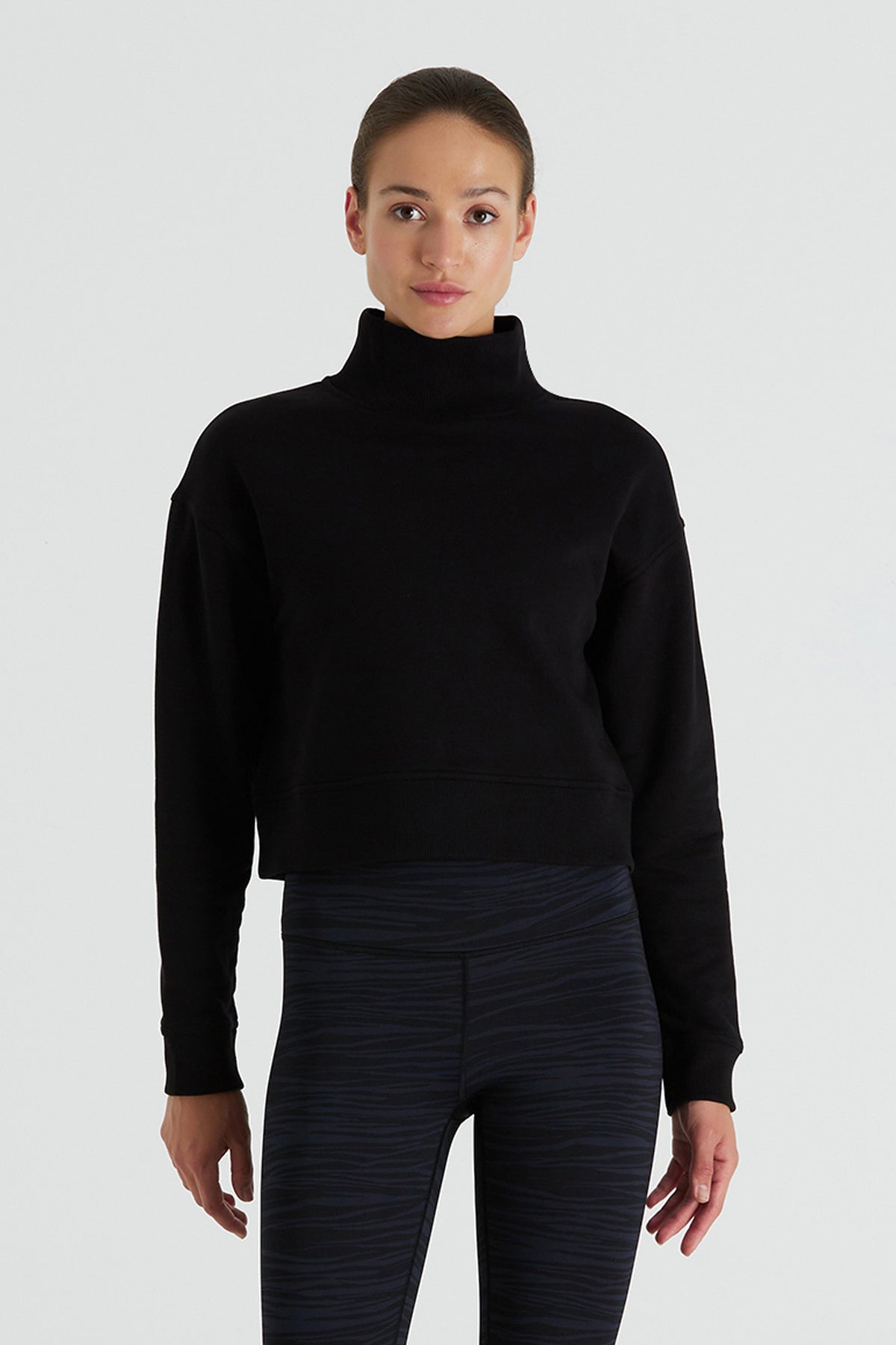 Boboist-Boboist Lori Sweatshirt Lori Dik Yaka Kısa Sweatshirt-Sweatshirt-1-fleurdirect.live