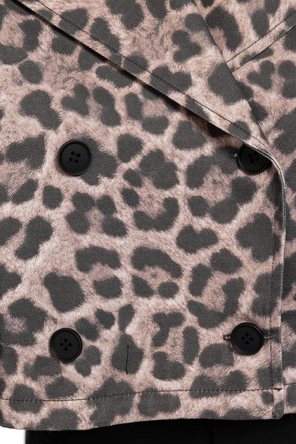 Boneqa Barcelona-Leopar Desenli Crop Ceket-Ceket-5-fleurdirect.live
