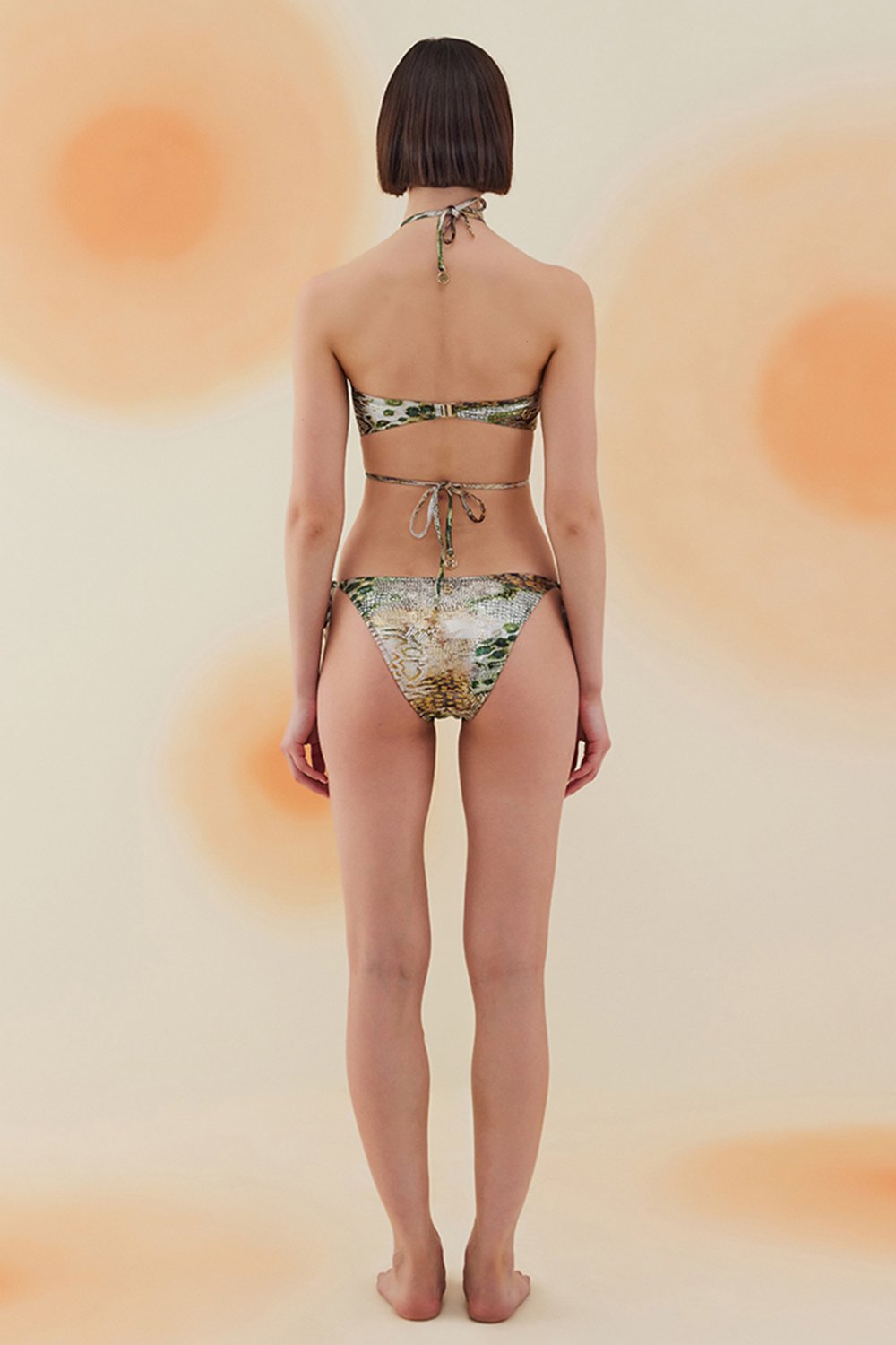 Bonesta-Mojave Phantom Snake Pattern Boyundan Bağcıklı Bikini Takımı-Bikini & Mayo-3-fleurdirect.live
