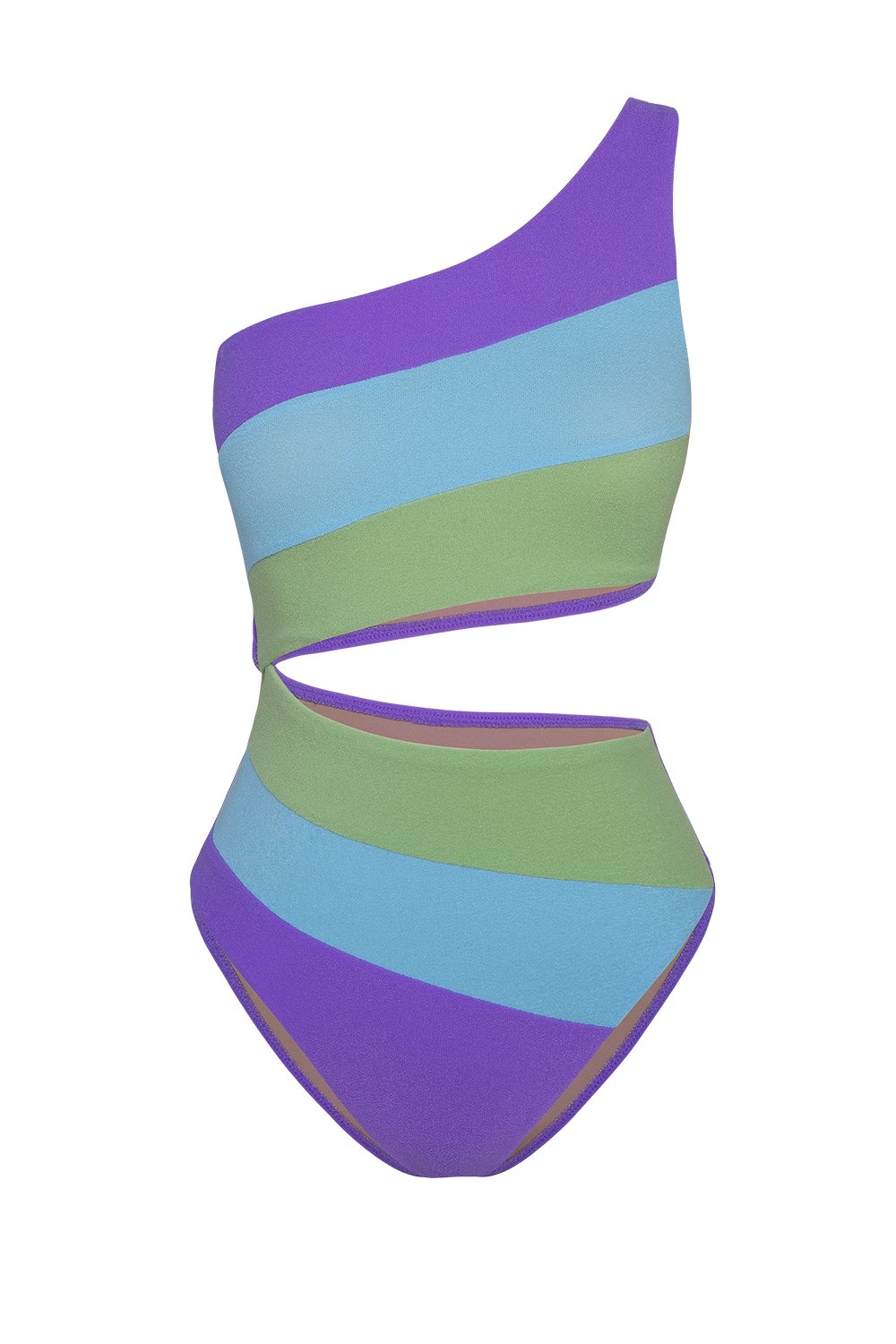 Bonesta-Playa Pistachio Green Tek Omuz Asimetrik Mayo-Bikini & Mayo-9-fleurdirect.live