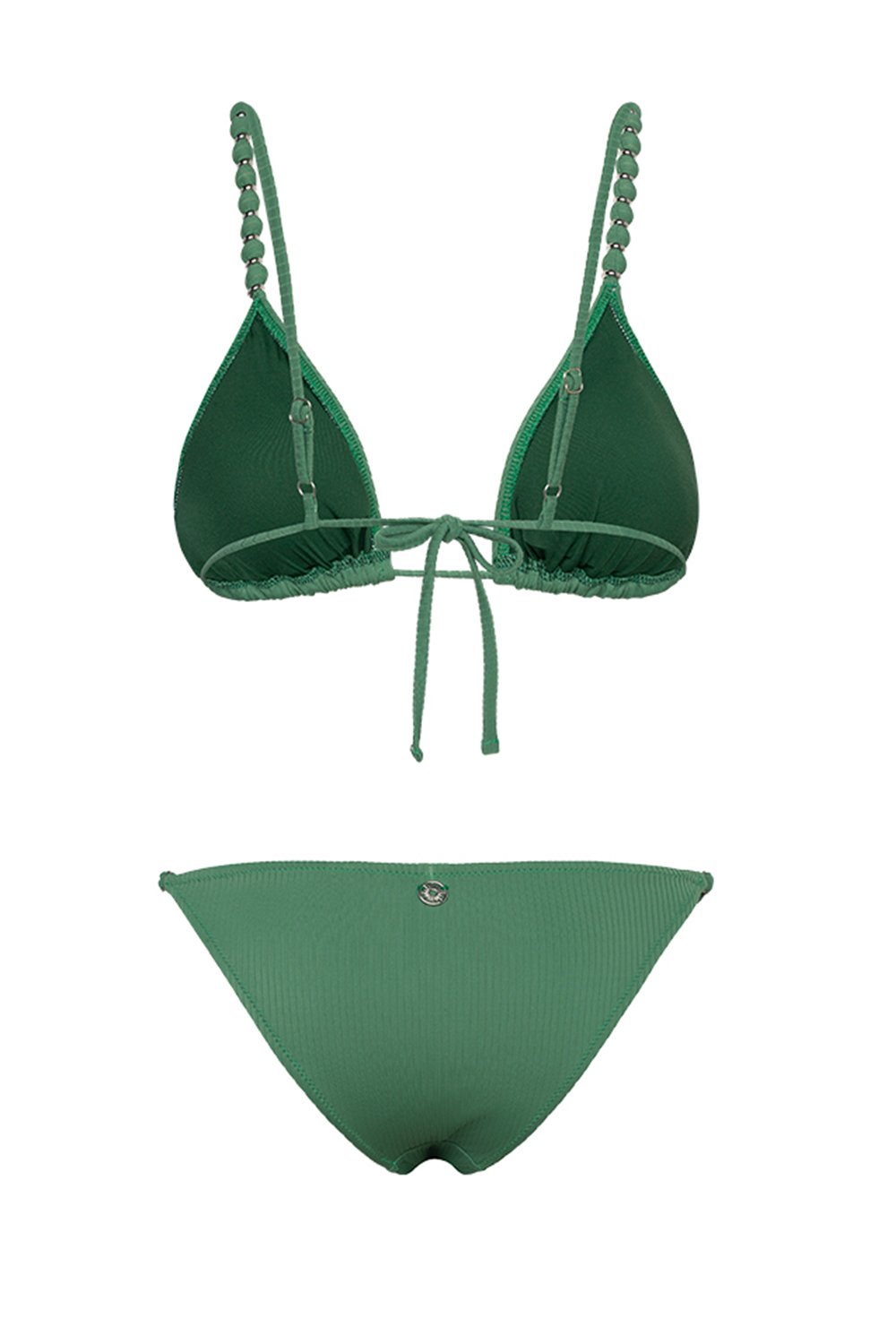 Bonesta-Reales Emerald Green Boncuklu Üçgen Bikini Takımı-Bikini & Mayo-5-fleurdirect.live