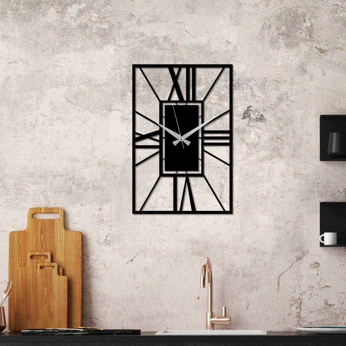 Watch-047 Dekoratif Metal Duvar Saati