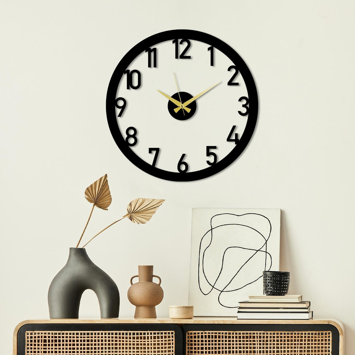 Watch-83 Dekoratif Metal Duvar Saati