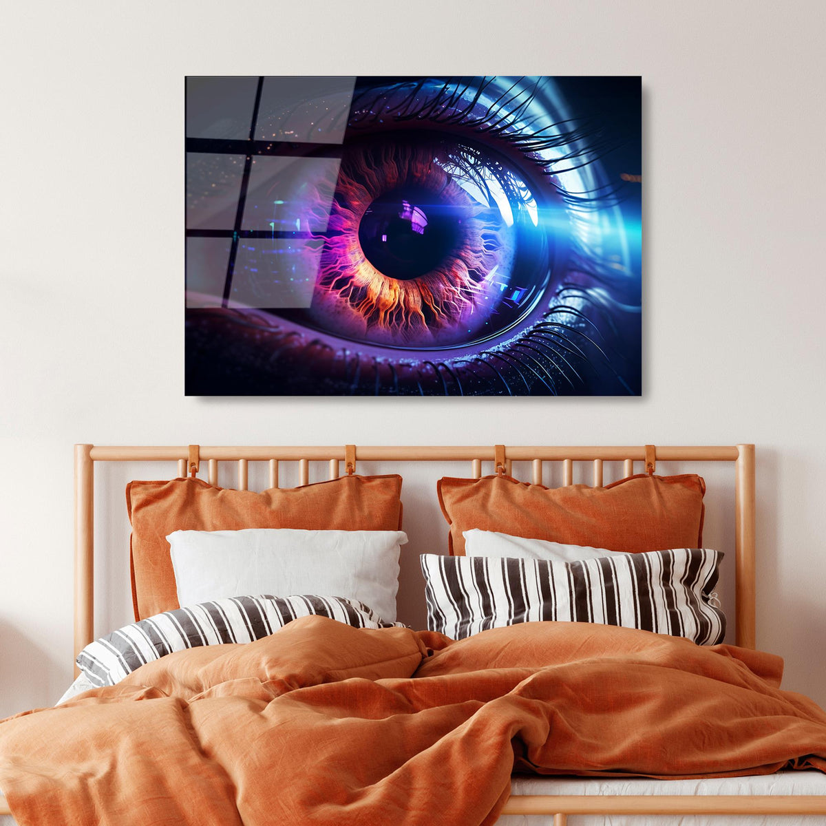 Uv-1196 Baskılı Cam Dikdörtgen Duvar Tablosu