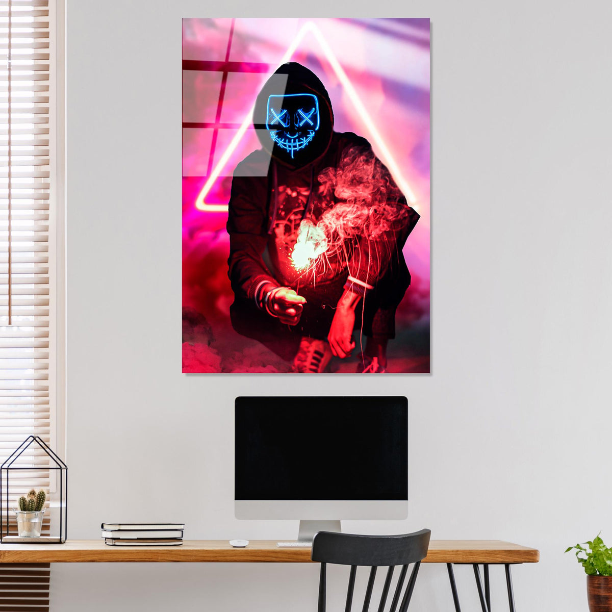 Uv-078 Baskılı Cam Dikdörtgen Duvar Tablosu