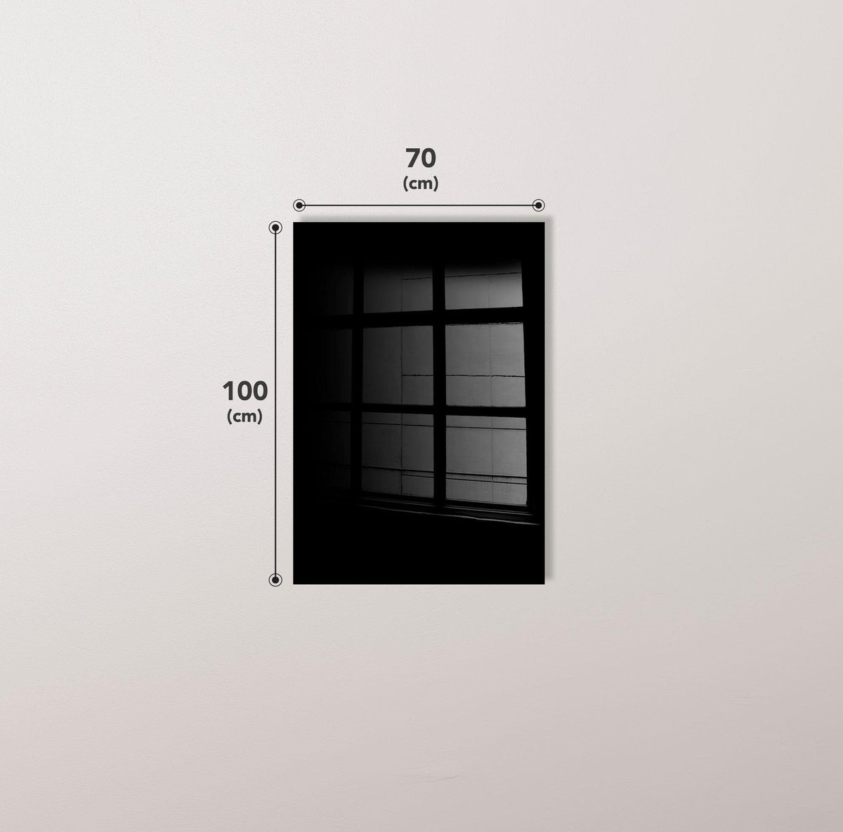 Uv-034 Baskılı Cam Dikdörtgen Duvar Tablosu
