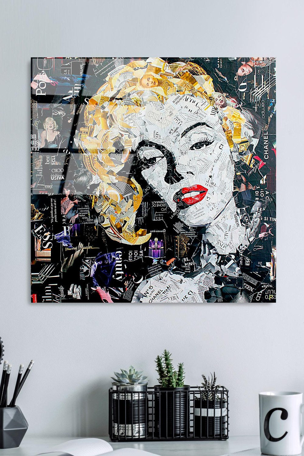 Uv Baskılı Cam Duvar Tablosu, Kare - 50x50 Cm - 0