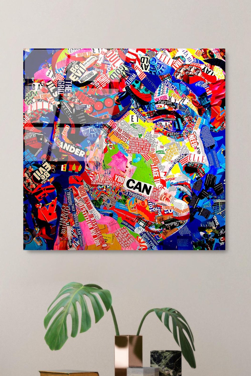 Uv Baskılı Cam Duvar Tablosu, Kare - 50x50 Cm - 0