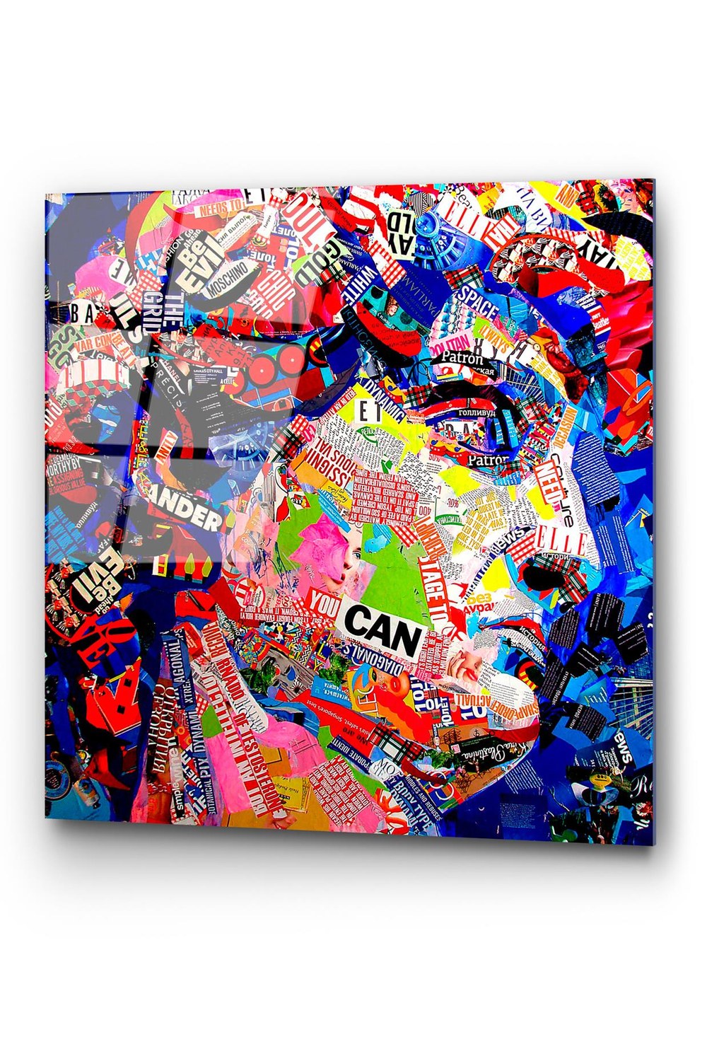 Uv Baskılı Cam Duvar Tablosu, Kare - 50x50 Cm - 4
