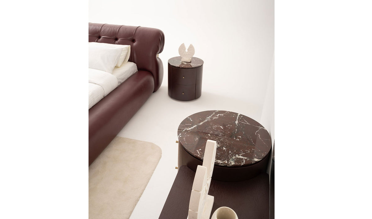 Dorel Bazalı Karyola Ve Başlık - Bordo - 3