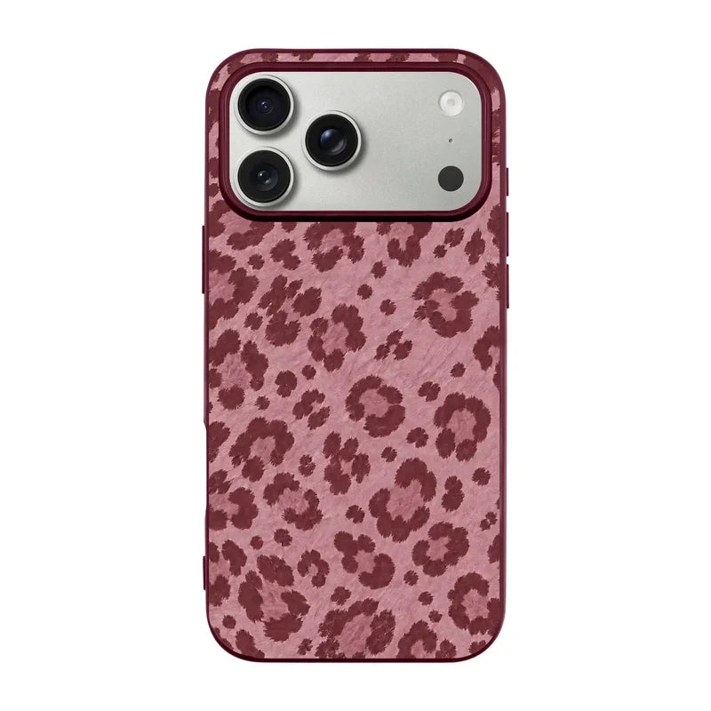 Cherry Leopard-Ultra Silikon Kılıf-Iphone 17 Pro