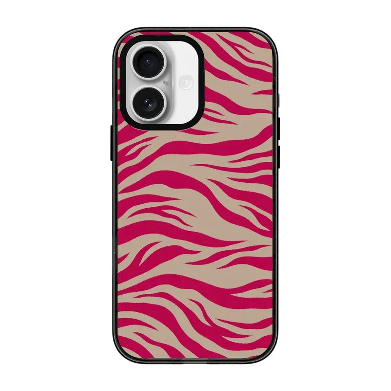 Fuchsia Zebra-Power Kılıf - Iphone 16