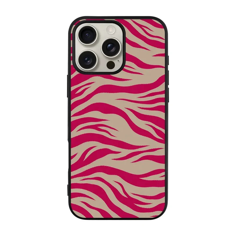 Fuchsia Zebra-Ultra Silikon Kılıf-Iphone 15