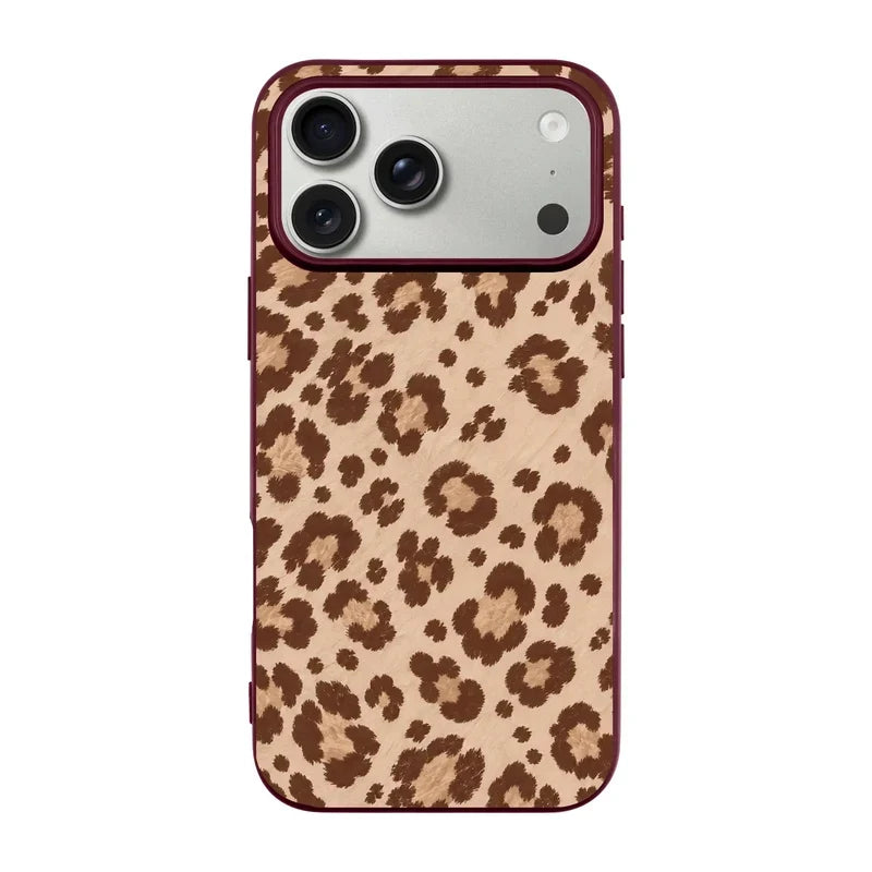 Vanilla Leopard-Ultra Silikon Kılıf-Iphone 17 Pro