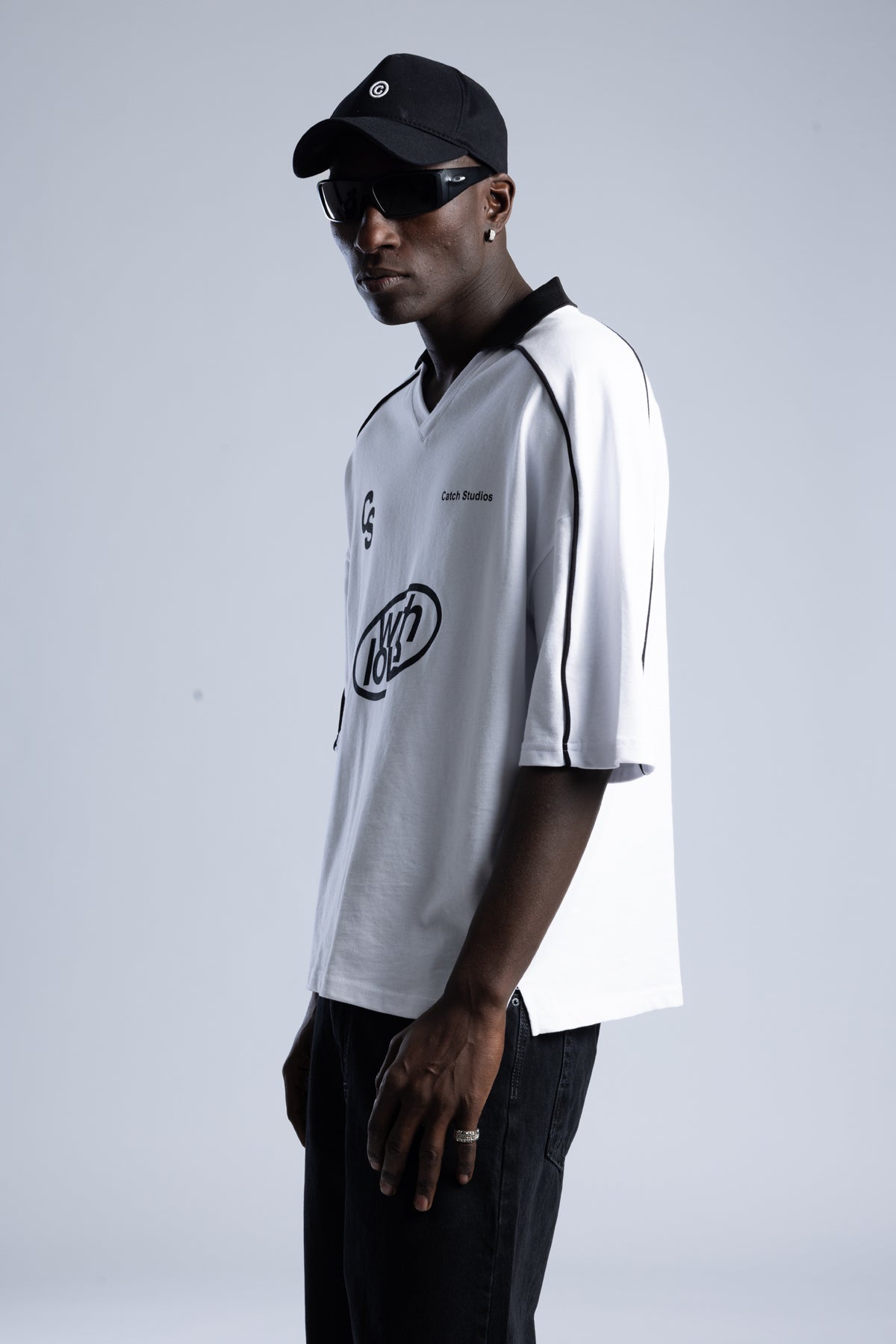 Catch-Baskılı Polo Yaka T-Shirt-T-Shirts-4-fleurdirect.live