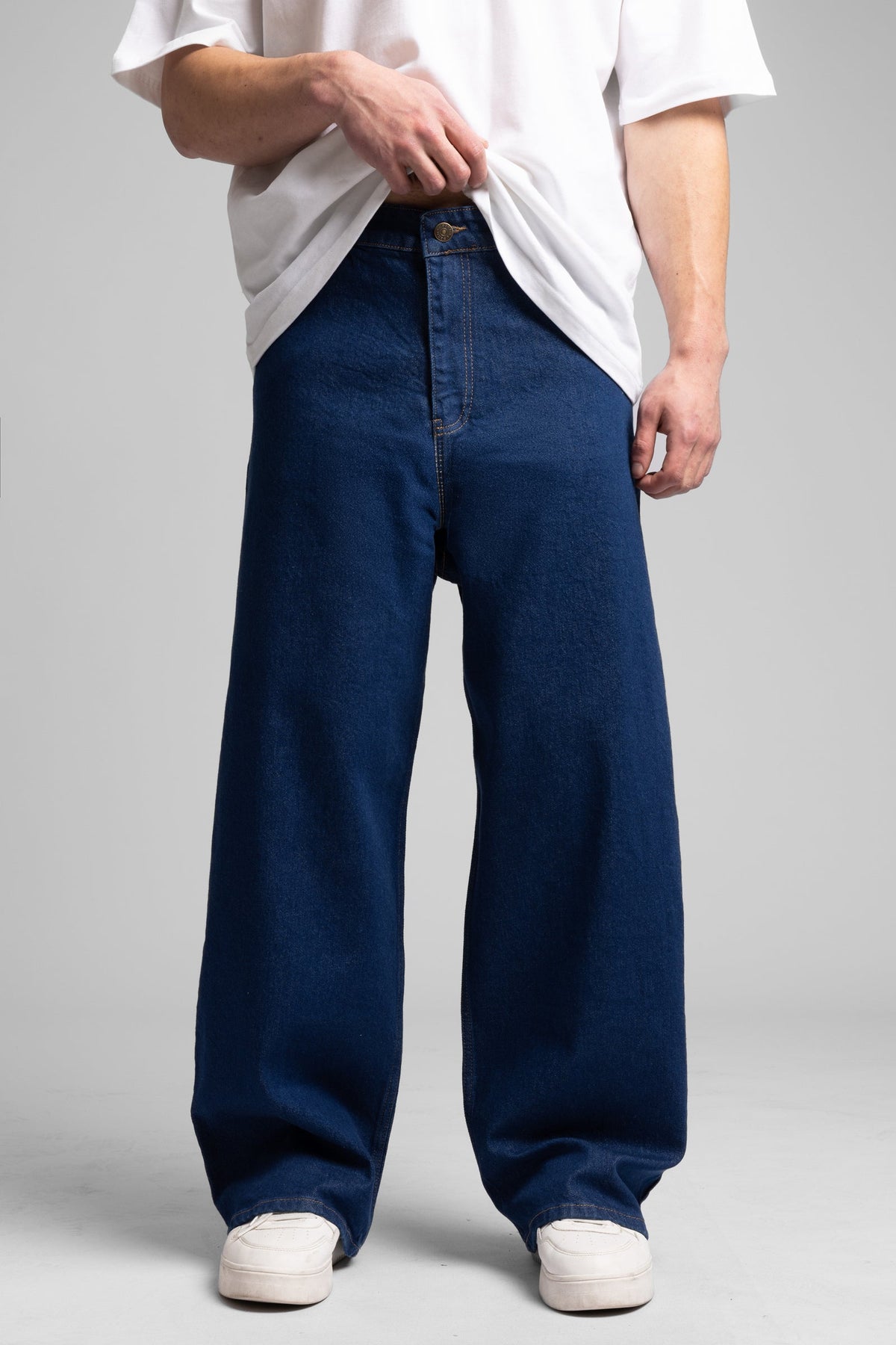 Catch-Kontrast Dikişli Baggy Jean-Jean-2-fleurdirect.live